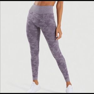 Gymshark camo seamless leggings lavender grey